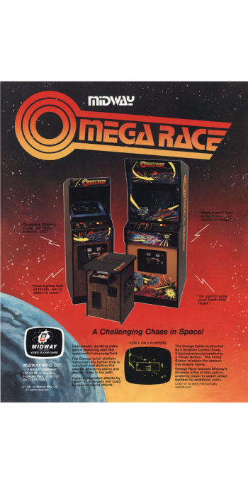 vernimark noleggio videogiochi arcade OMEGA RACE MIDWAY