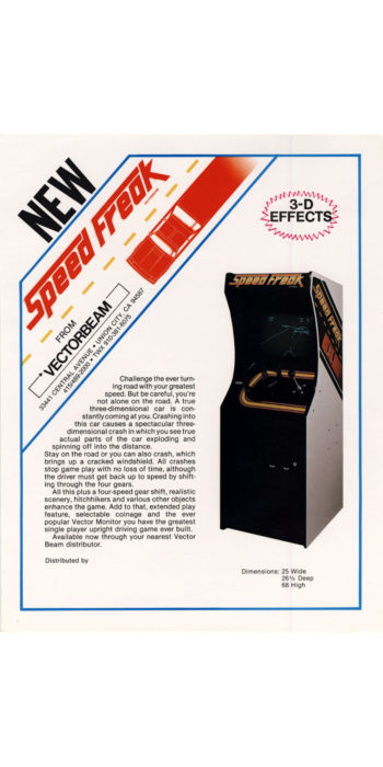 vernimark noleggio videogiochi arcade SPEED FREAK VECTORBEAM