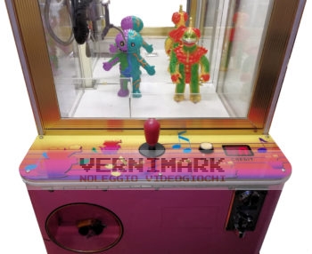 vernimark noleggio videogiochi arcade anni 80 mini gru distributori